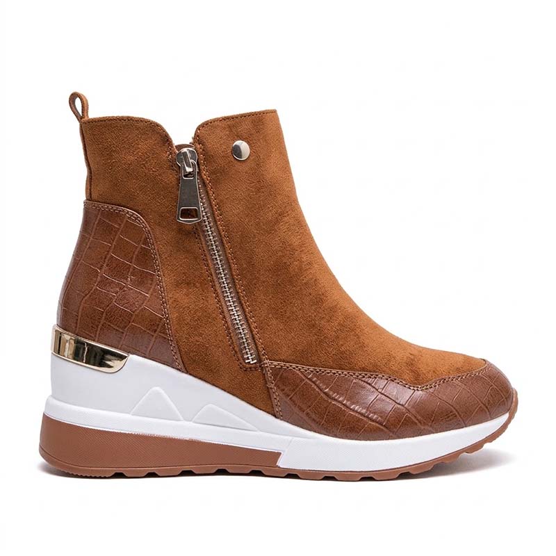 đ„ LETZTER TAG: 80 % RABATT | OrthopĂ€dische, wasserdichte Leder-Schneestiefel mit Wollfutter