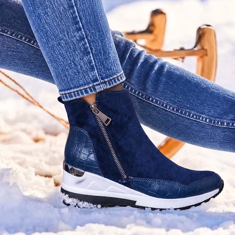 đ„ LETZTER TAG: 80 % RABATT | OrthopĂ€dische, wasserdichte Leder-Schneestiefel mit Wollfutter