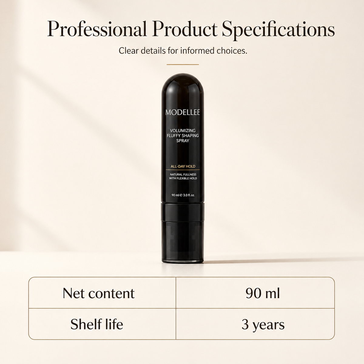 [Sonderangebot – Heute 49% sparen 🔥]90ml Volumen Haarspray mit Pfirsichduft – Sofort mehr Fülle für feines Haar